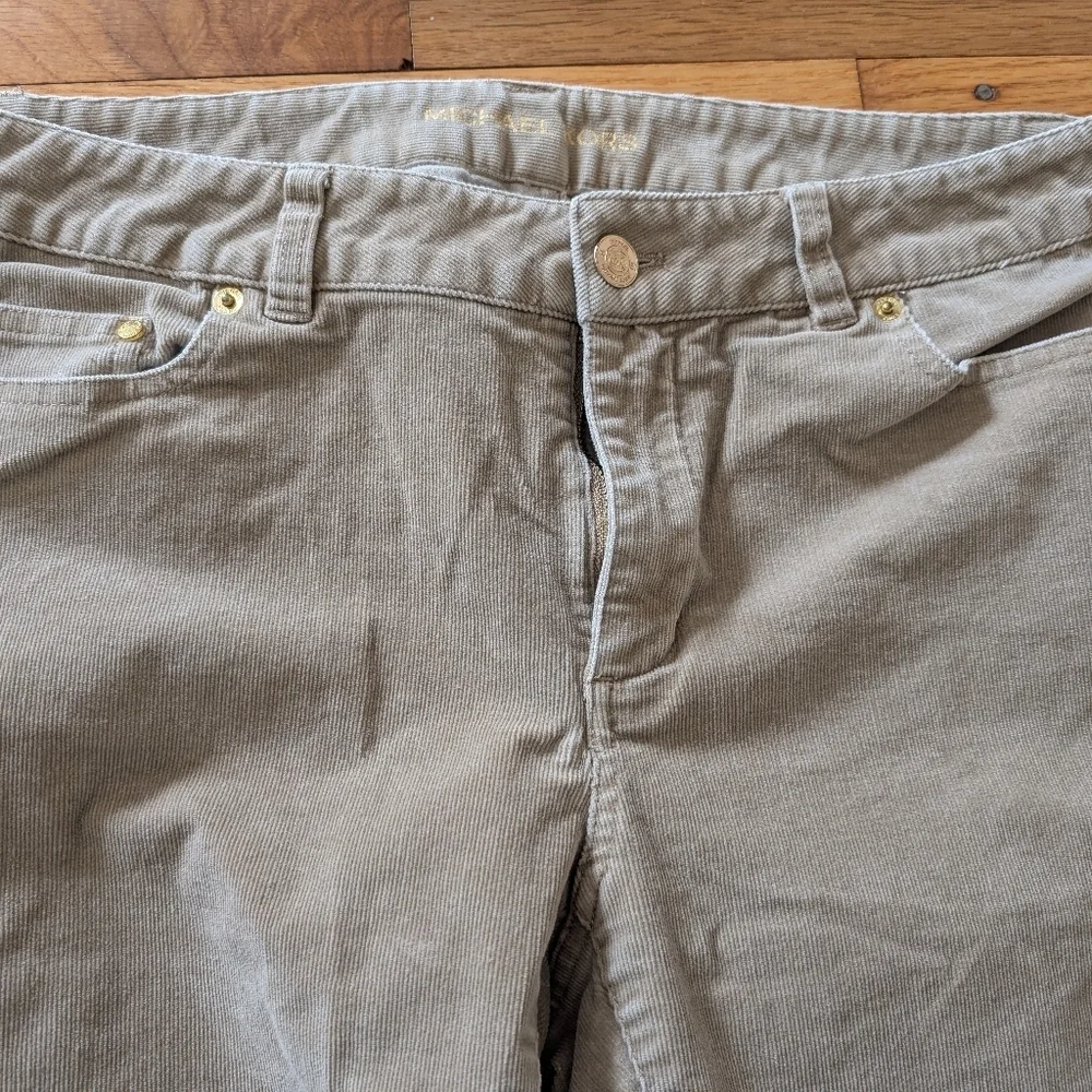 Michael Kors Beige Skinny Fine Corduroy Pants